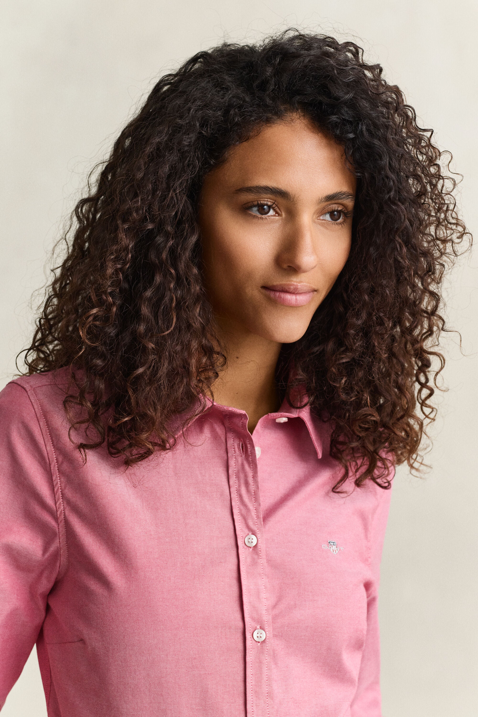 Classic Slim Fit Oxford-Bluse mit Stretch