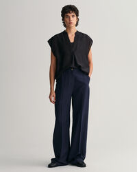 &Auml;rmellose Stehkragenbluse