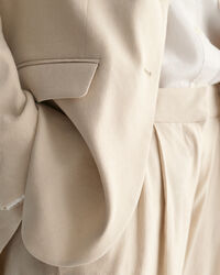 Regular Fit Stretch Leinen Blazer