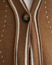 Argyle Longstrickjacke