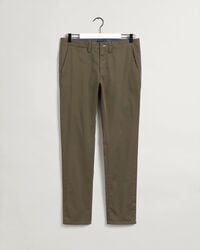 Hallden Slim Fit Twill Chinohose