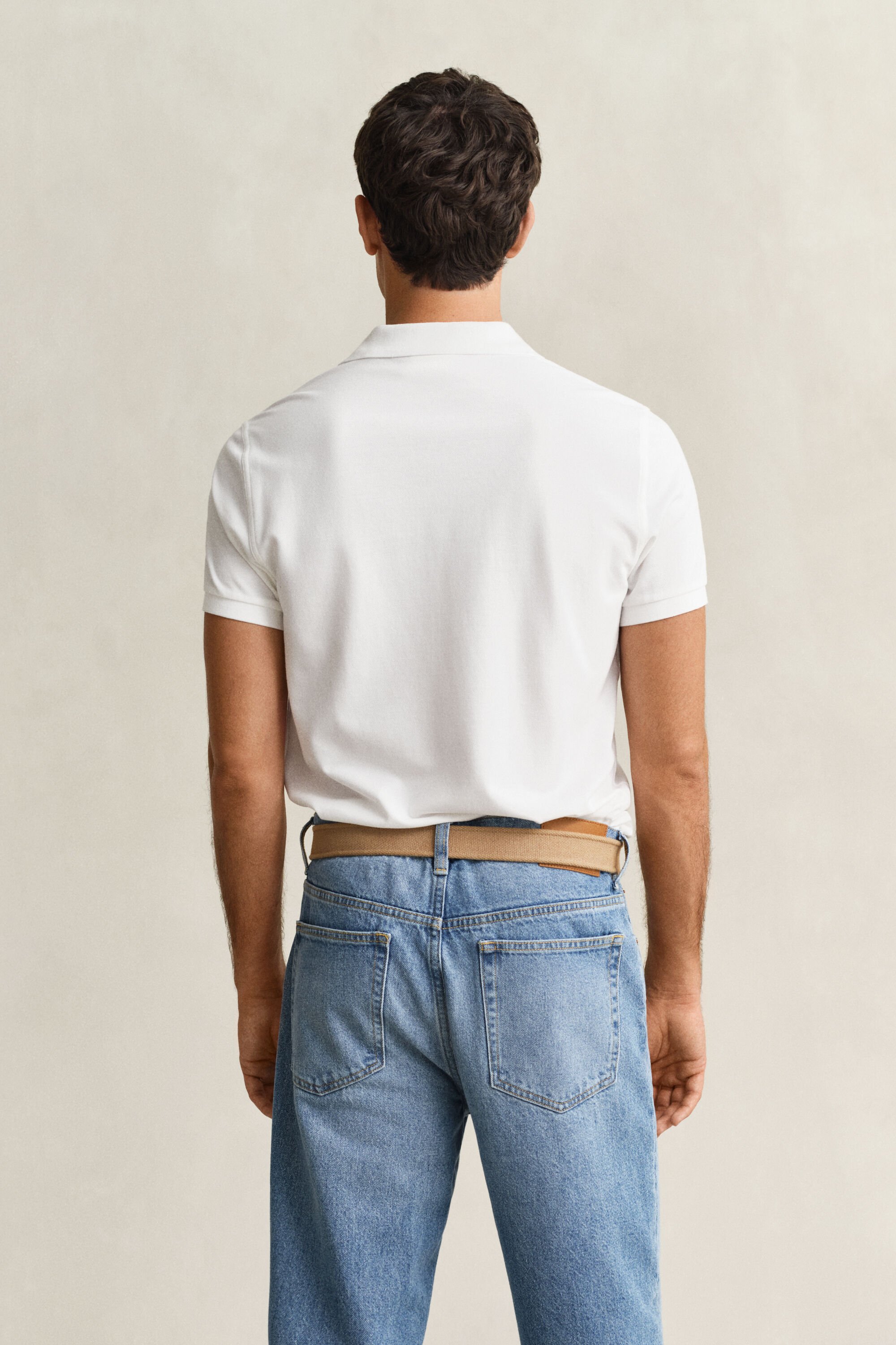 Polo Shield in piqué slim fit