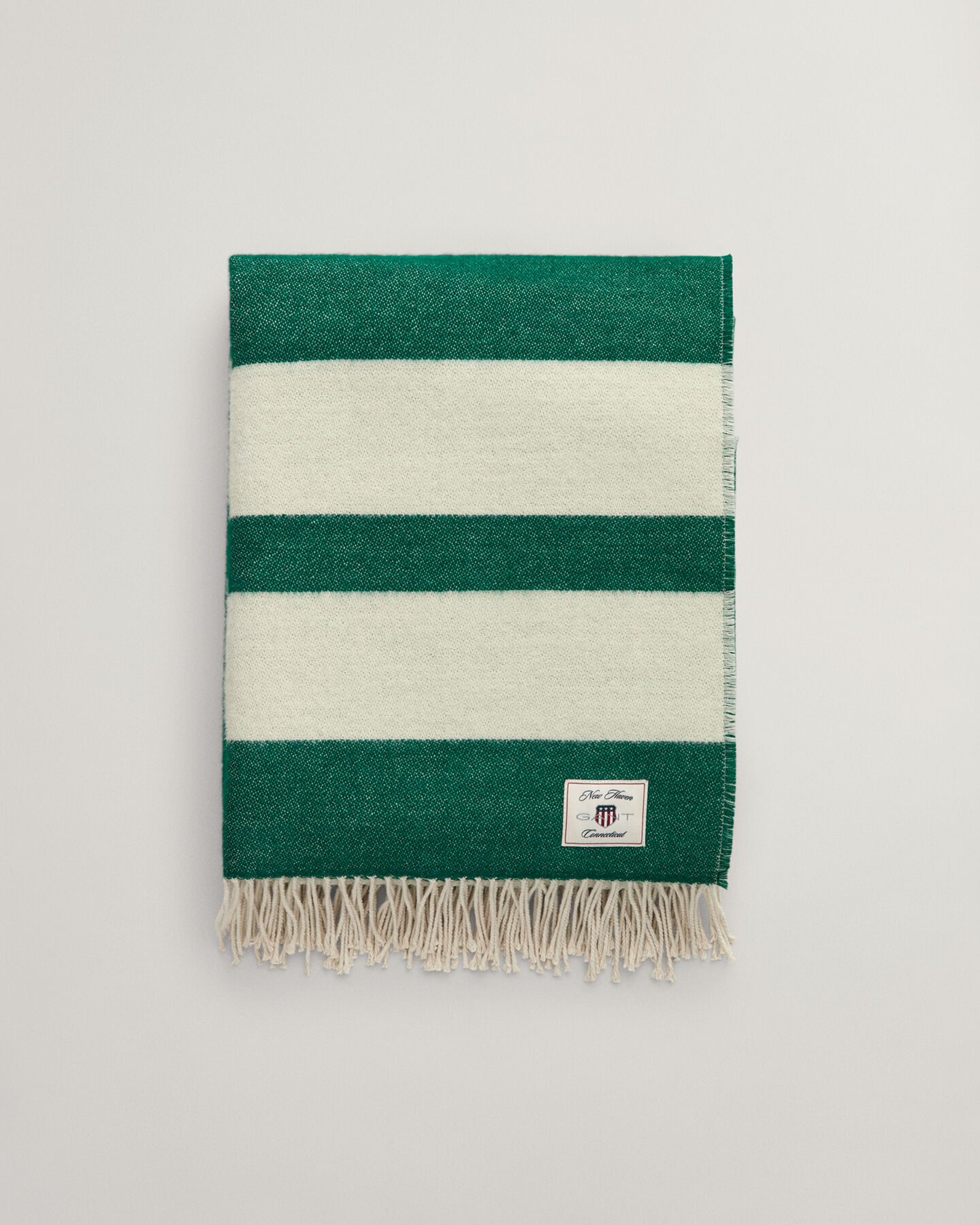 Gestreifte Wolldecke