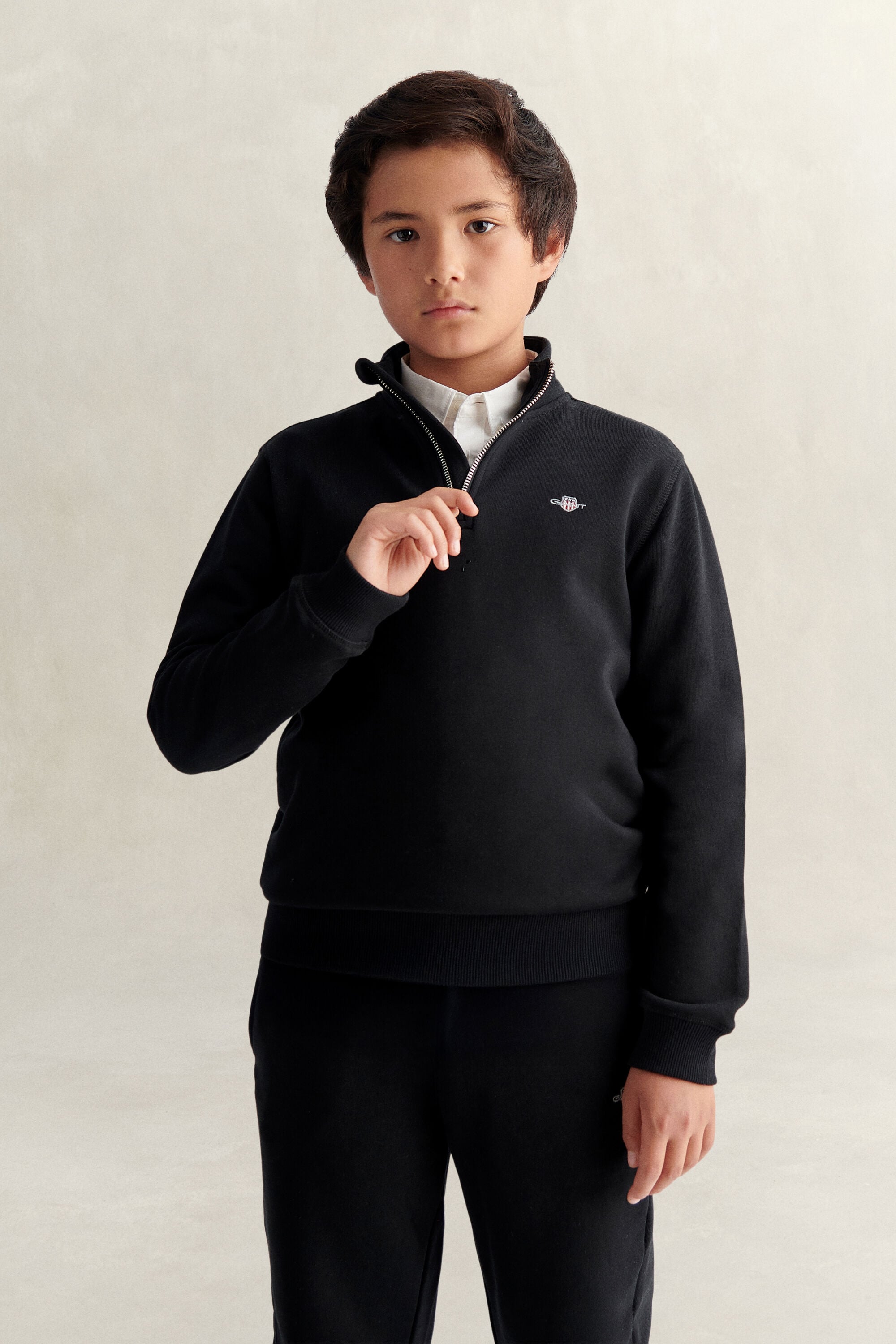 Felpa Shield con zip corta Teen Boys