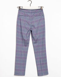 Jersey Zigarettenhose mit Karomuster