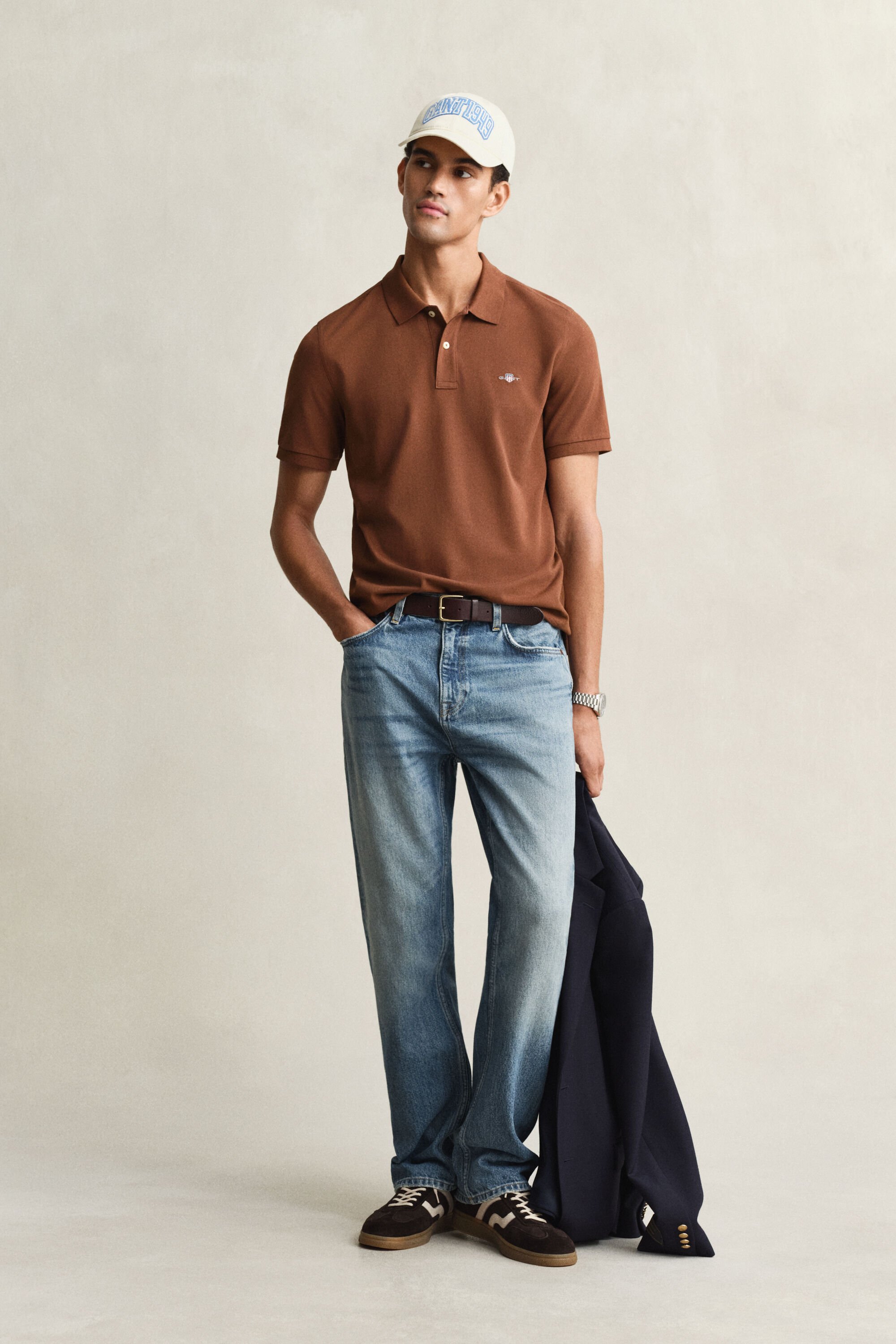 Polo Shield in piqué regular fit