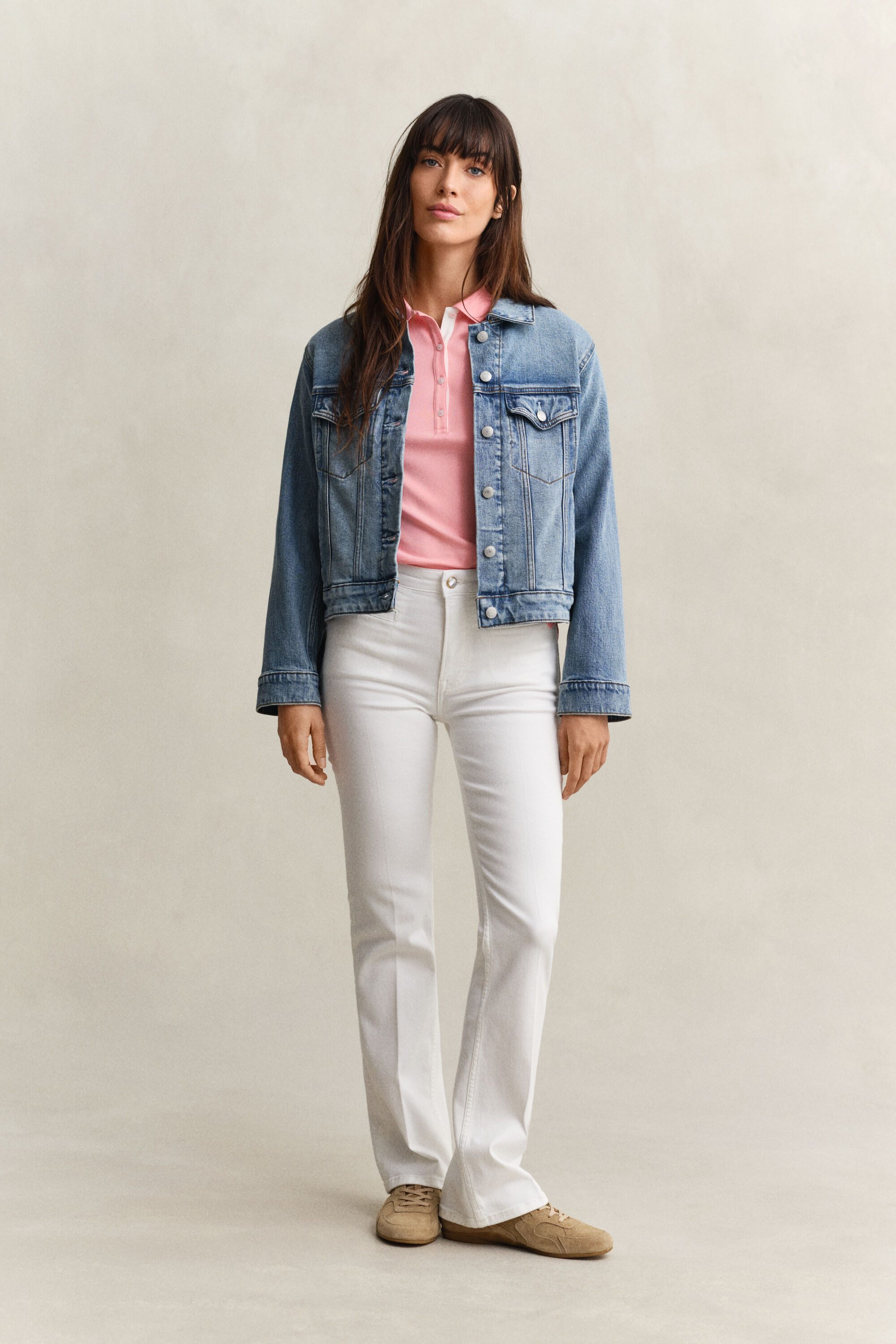 Polo en coton piqué contrastant