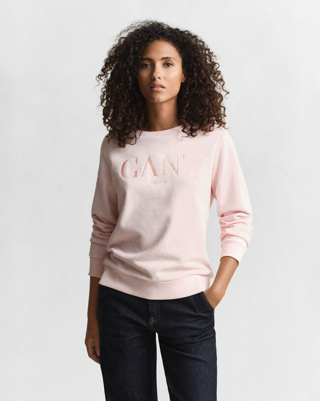 Tonal Graphic Rundhals-Sweatshirt