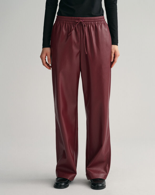 Relaxed Fit Pull-On Hose aus Kunstleder