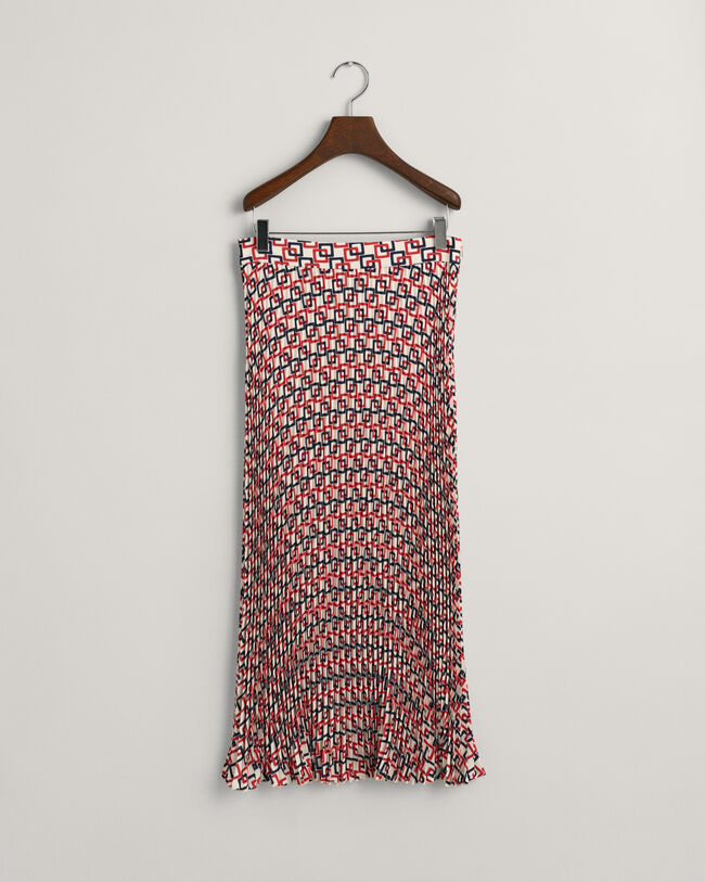 Faltenrock mit geometrischem Print