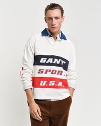 Heavy Rugger mit Denim-Kragen