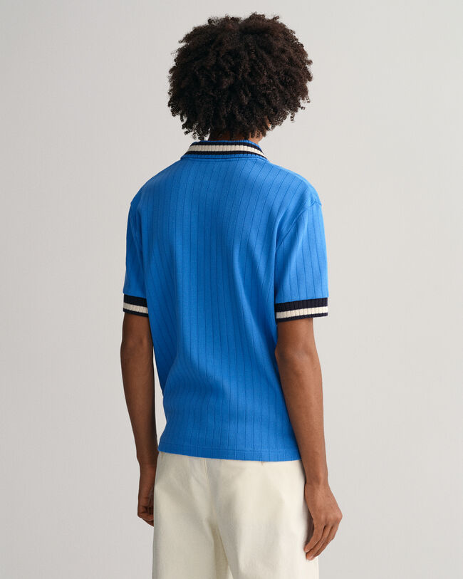 Drop-Needle Piqué Poloshirt