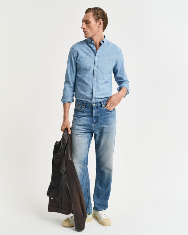 Regular Fit Chambray Hemd