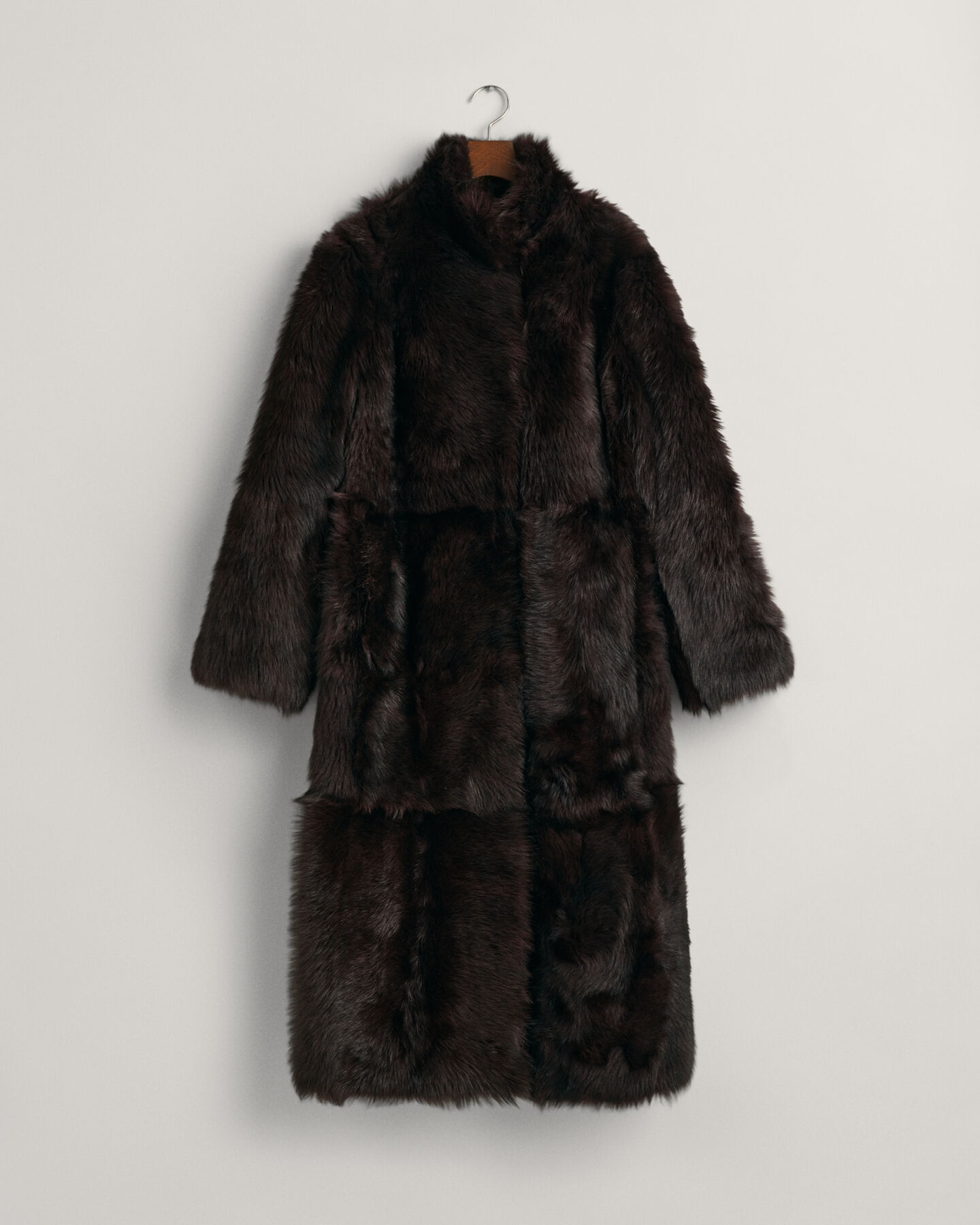 Langer Shearling-Mantel