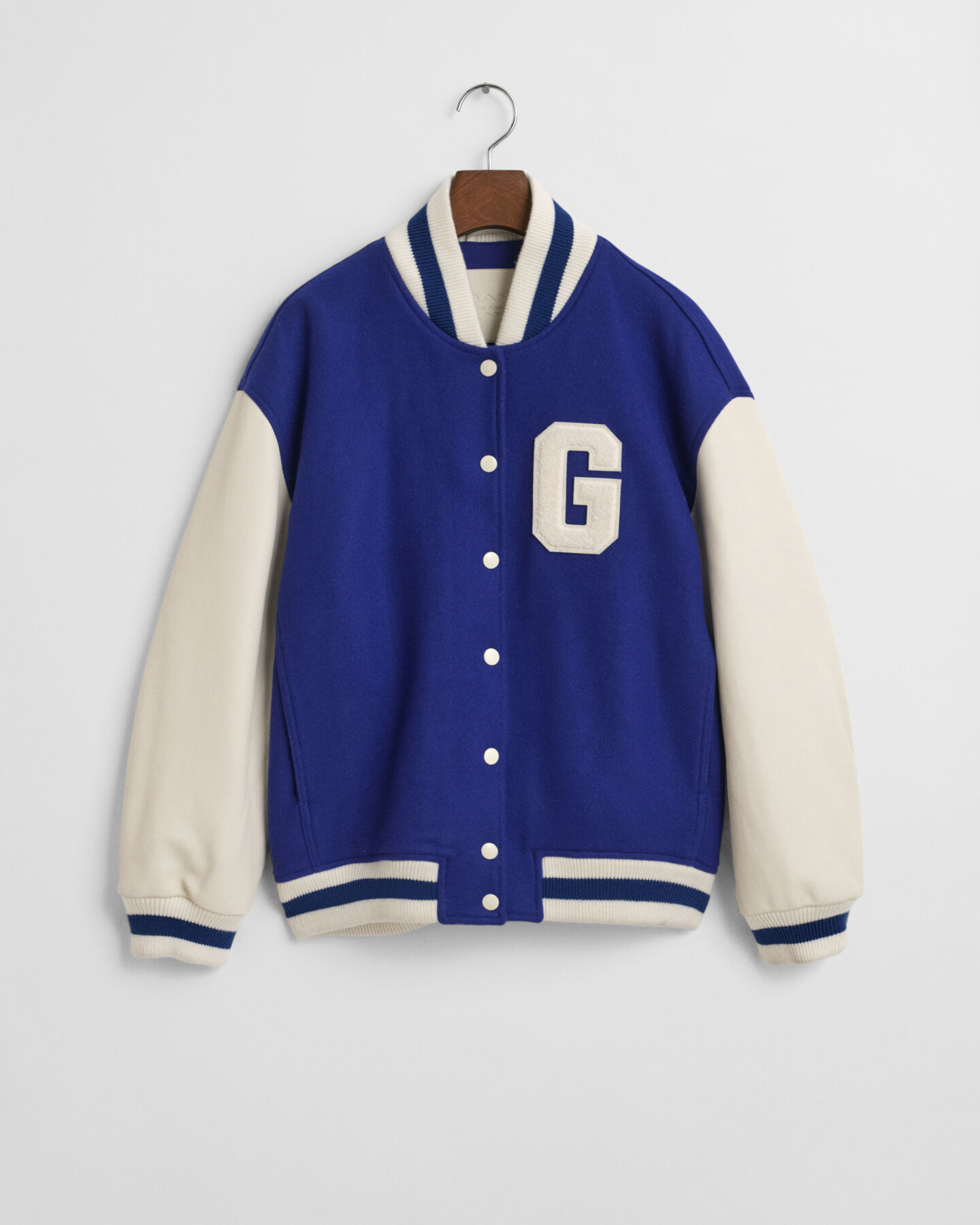 Varsity Jacke aus Ledermix