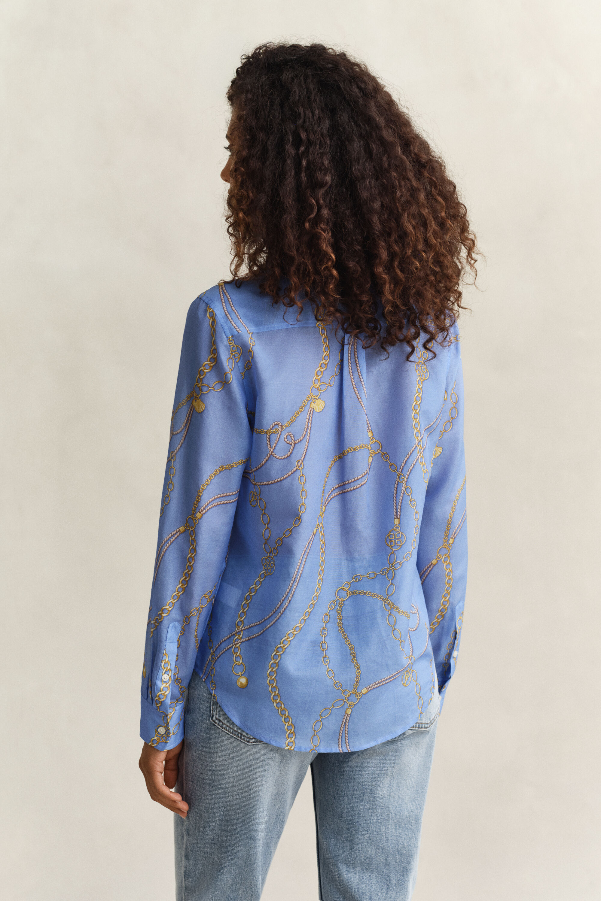 Bluse aus Baumwoll-Seiden-Mix