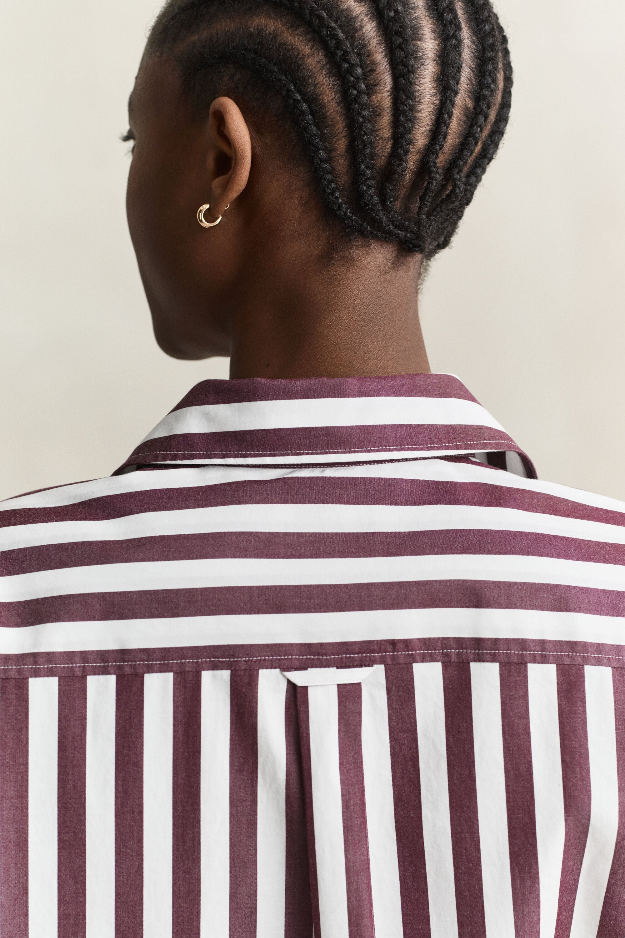 Camicia in popeline a righe relaxed