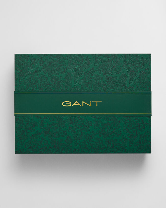 Badge Beanie und Schal aus Wolle im Geschenkset