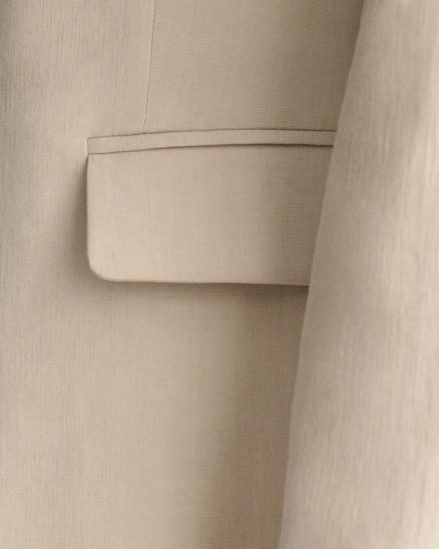 Regular Fit Stretch Leinen Blazer