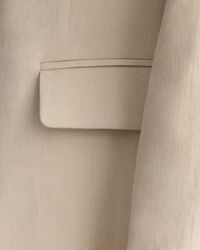 Regular Fit Stretch Leinen Blazer