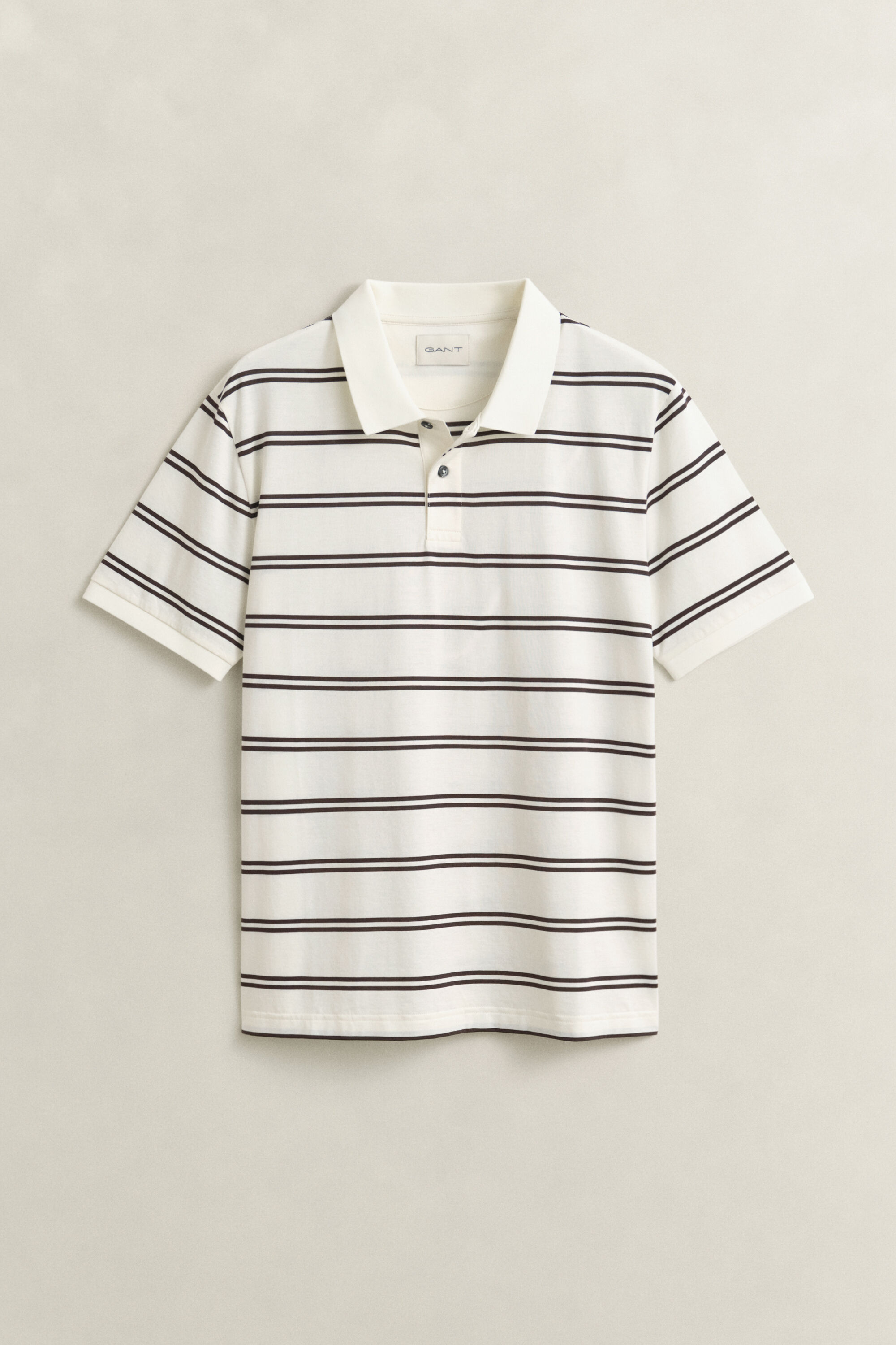 Striped Pima Cotton Polo Shirt
