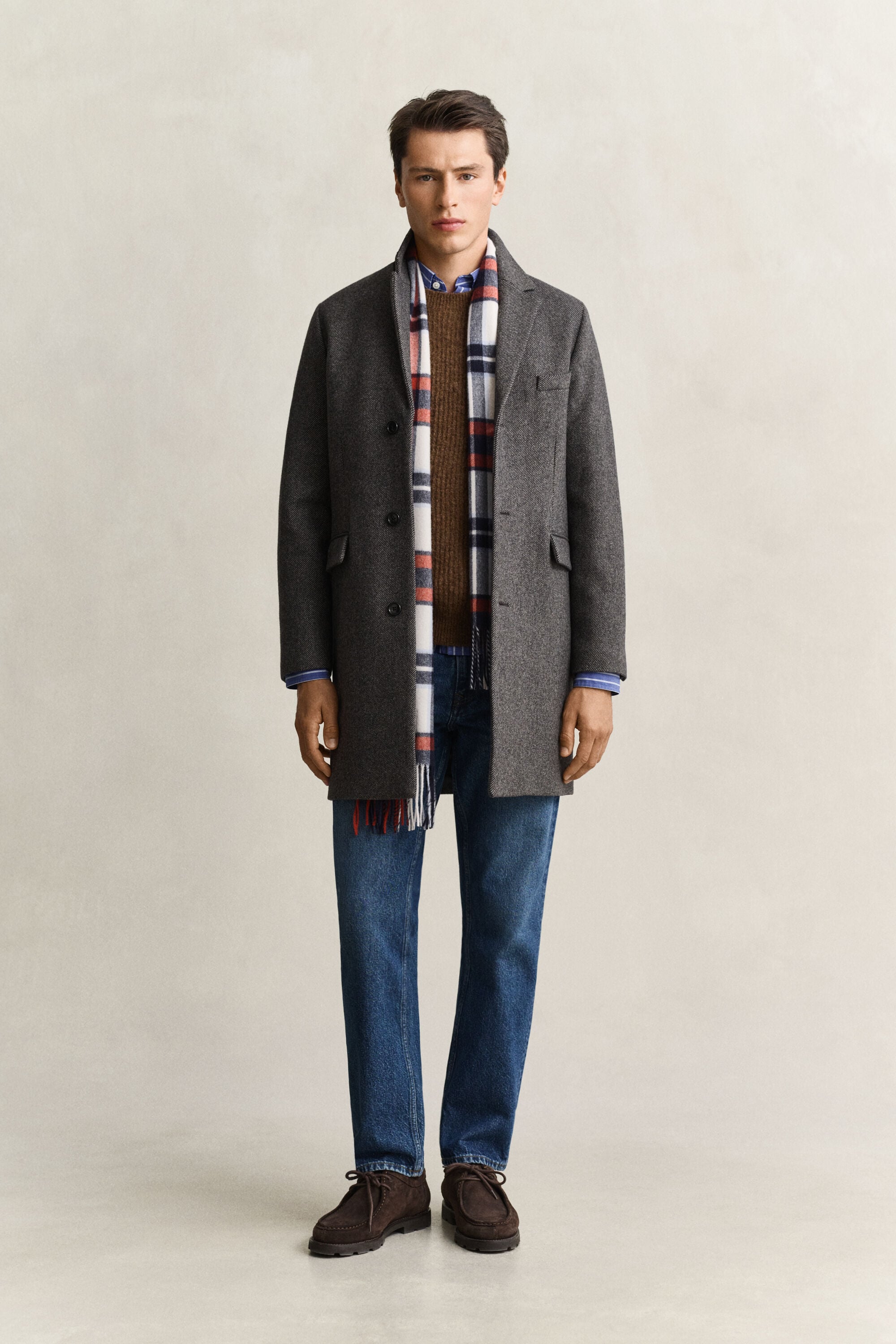 Two-Toned Wool Coat