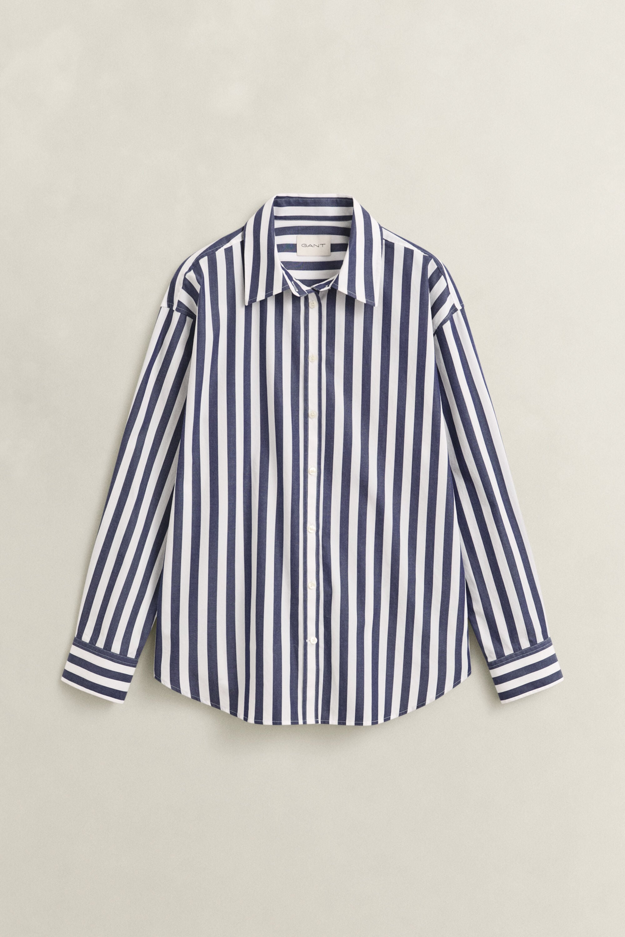 Camicia in popeline a righe relaxed