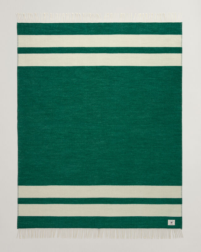 Gestreifte Wolldecke