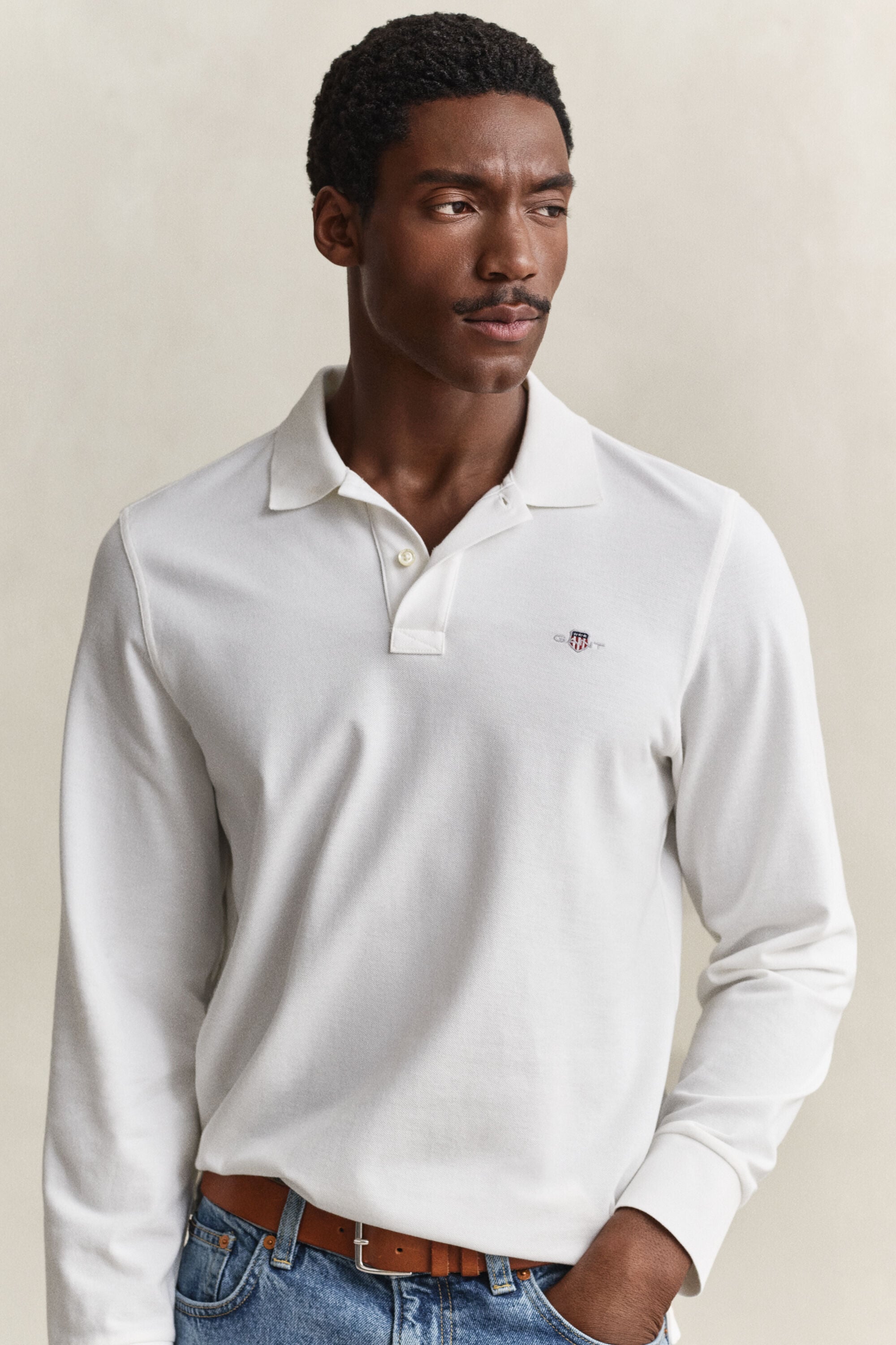 Polo Rugger en coton piqué avec écusson