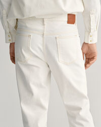 Weiße Loose Fit Jeans