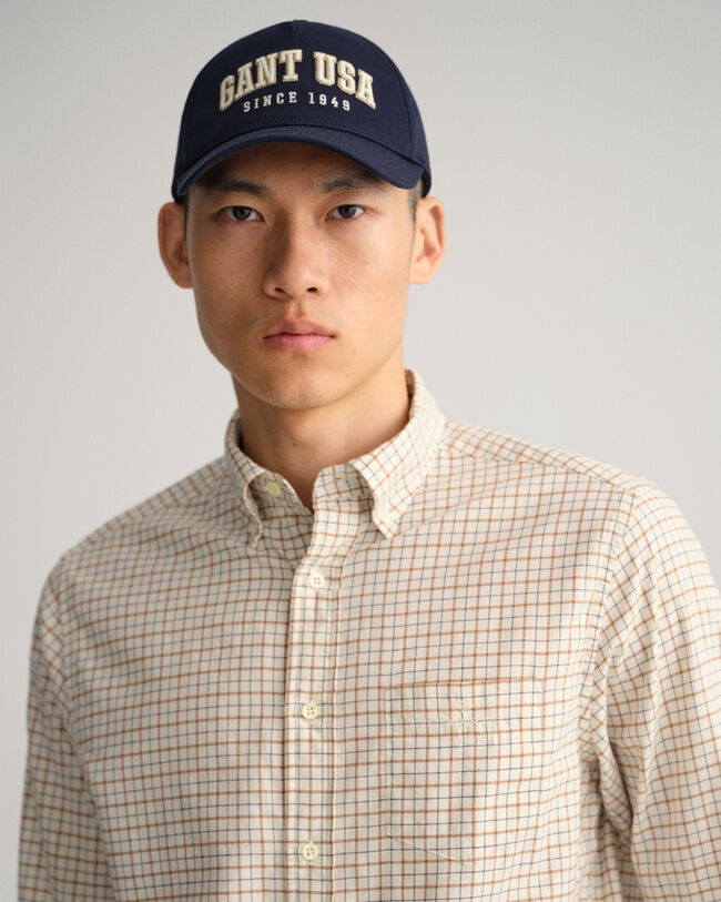 Regular Fit Window Check Twillhemd