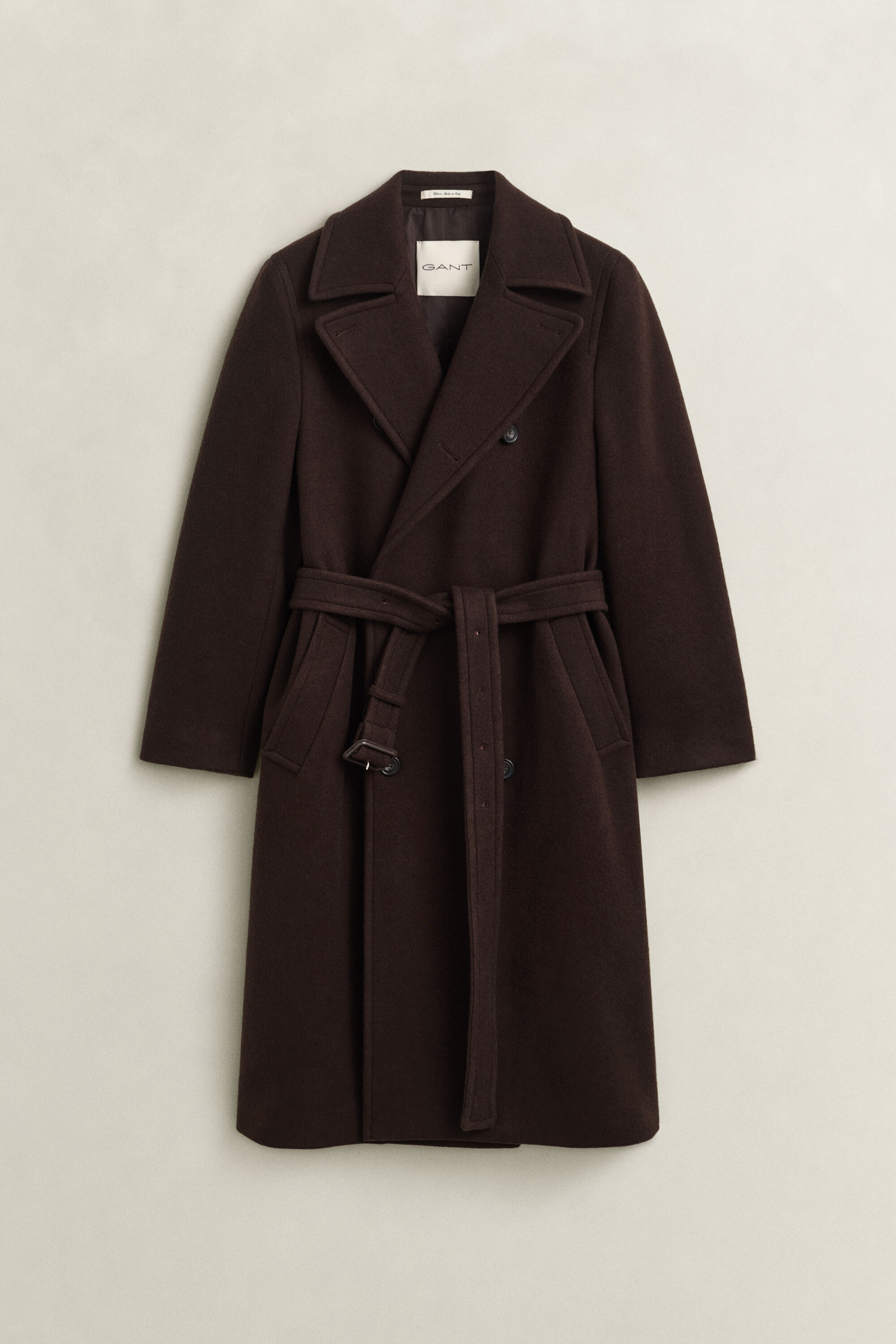 Cappotto con cintura Utility
