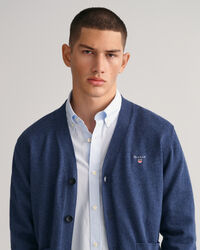 Classic V-Neck Strickjacke aus Baumwolle