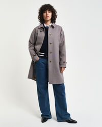 Kurzmantel mit kleinem Karomuster