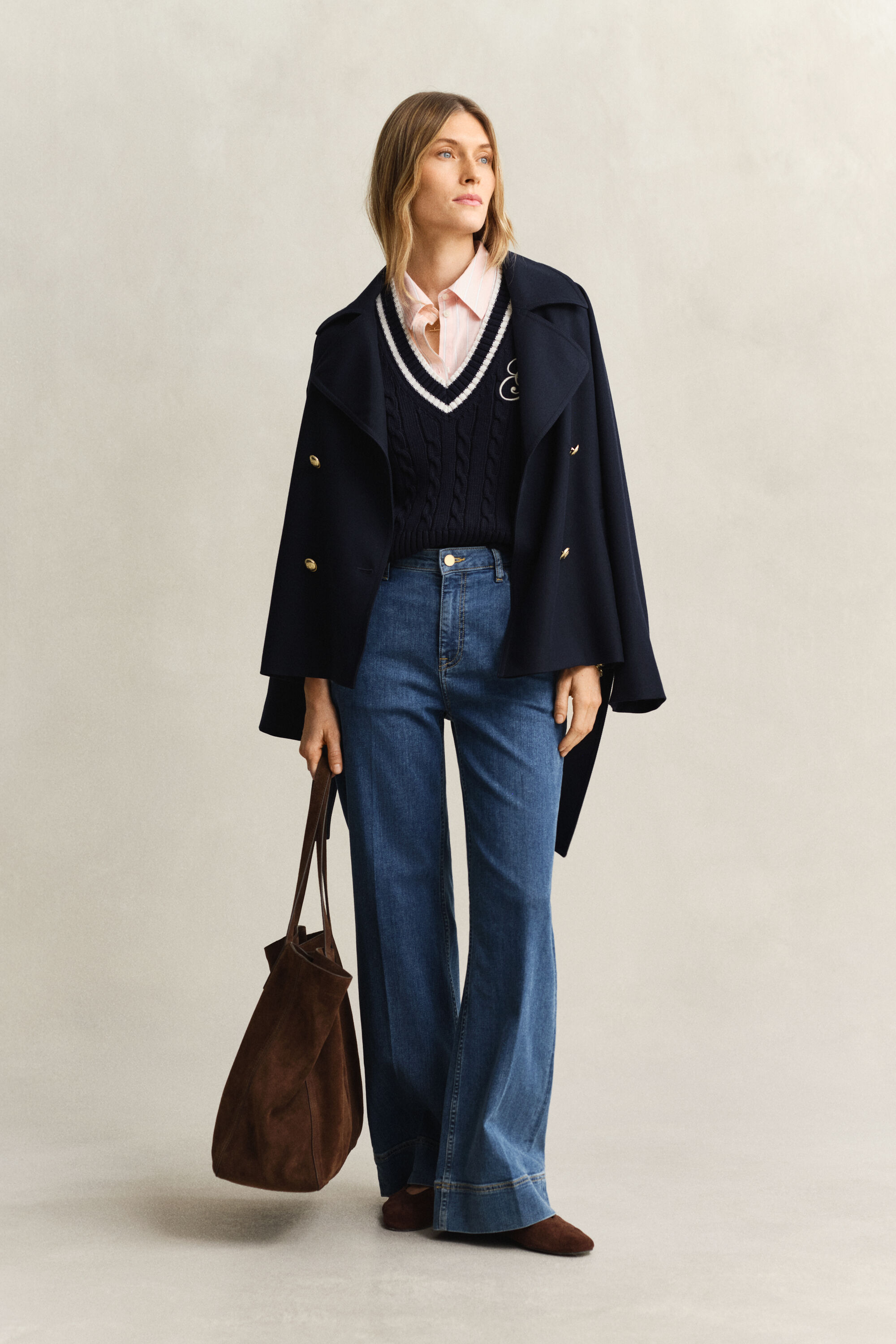 Zopfstrick Pullunder aus Baumwolle