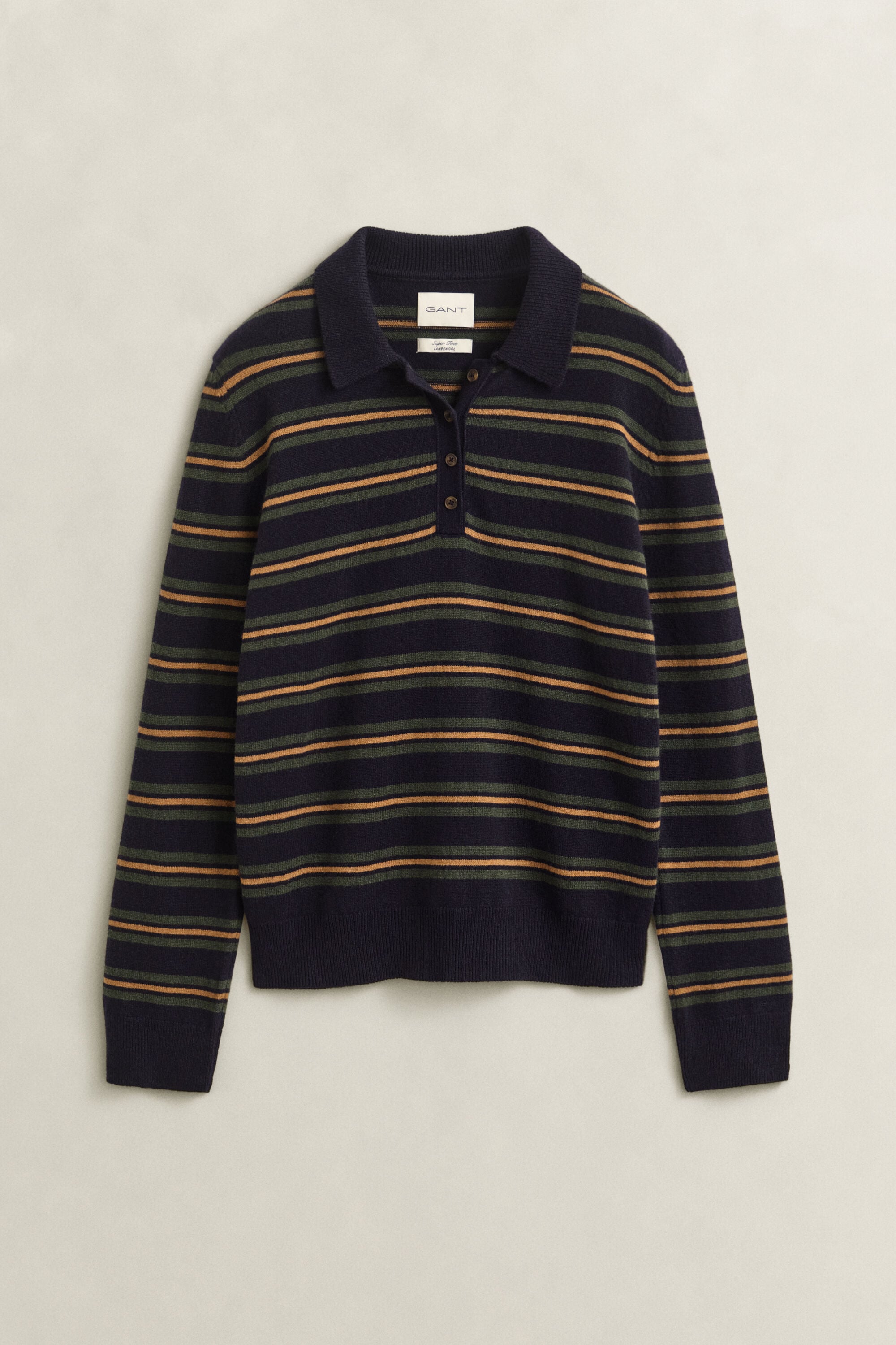 Striped Superfine Lambswool Rugger