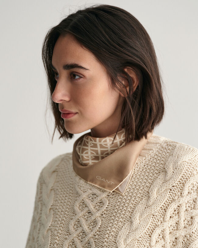 G Patterned Seidenschal