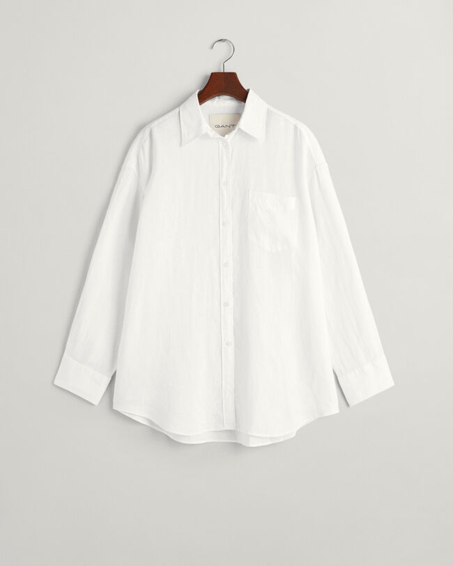 Oversized Leinen Bluse