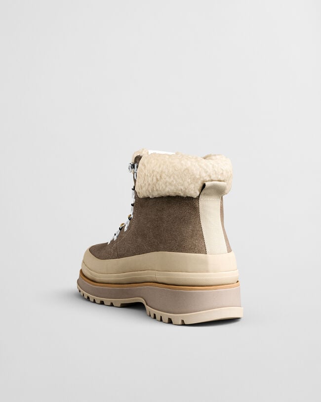 Wintly Schn&uuml;rstiefel aus Veloursleder