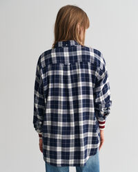 Oversized Flanellbluse mit Karomuster
