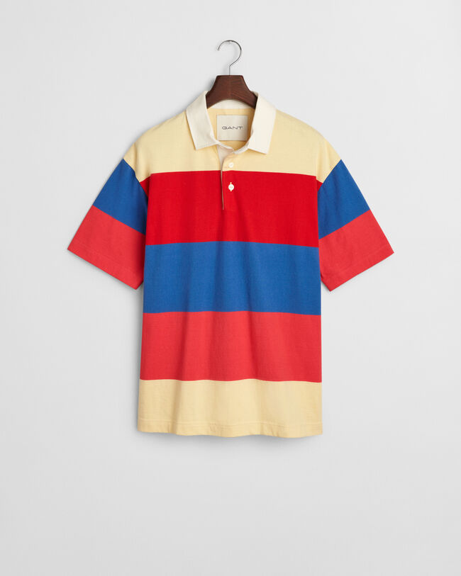 Kurzärmliges Heavy Rugger mit Streifen