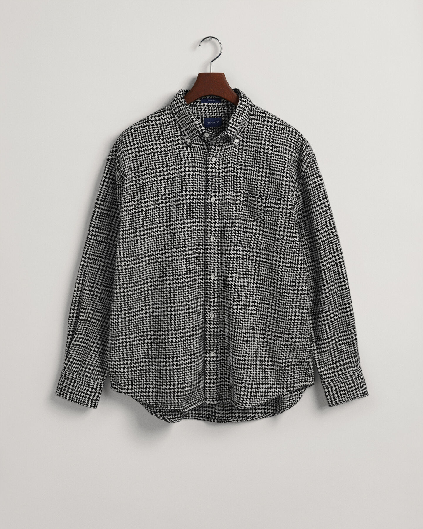 Oversized Houndstooth Baumwollhemd