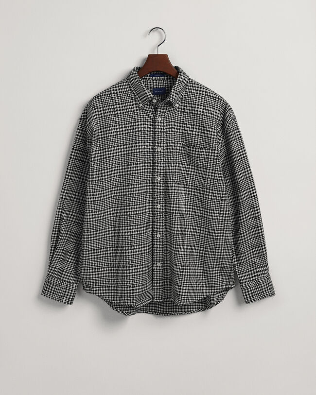 Oversized Houndstooth Baumwollhemd