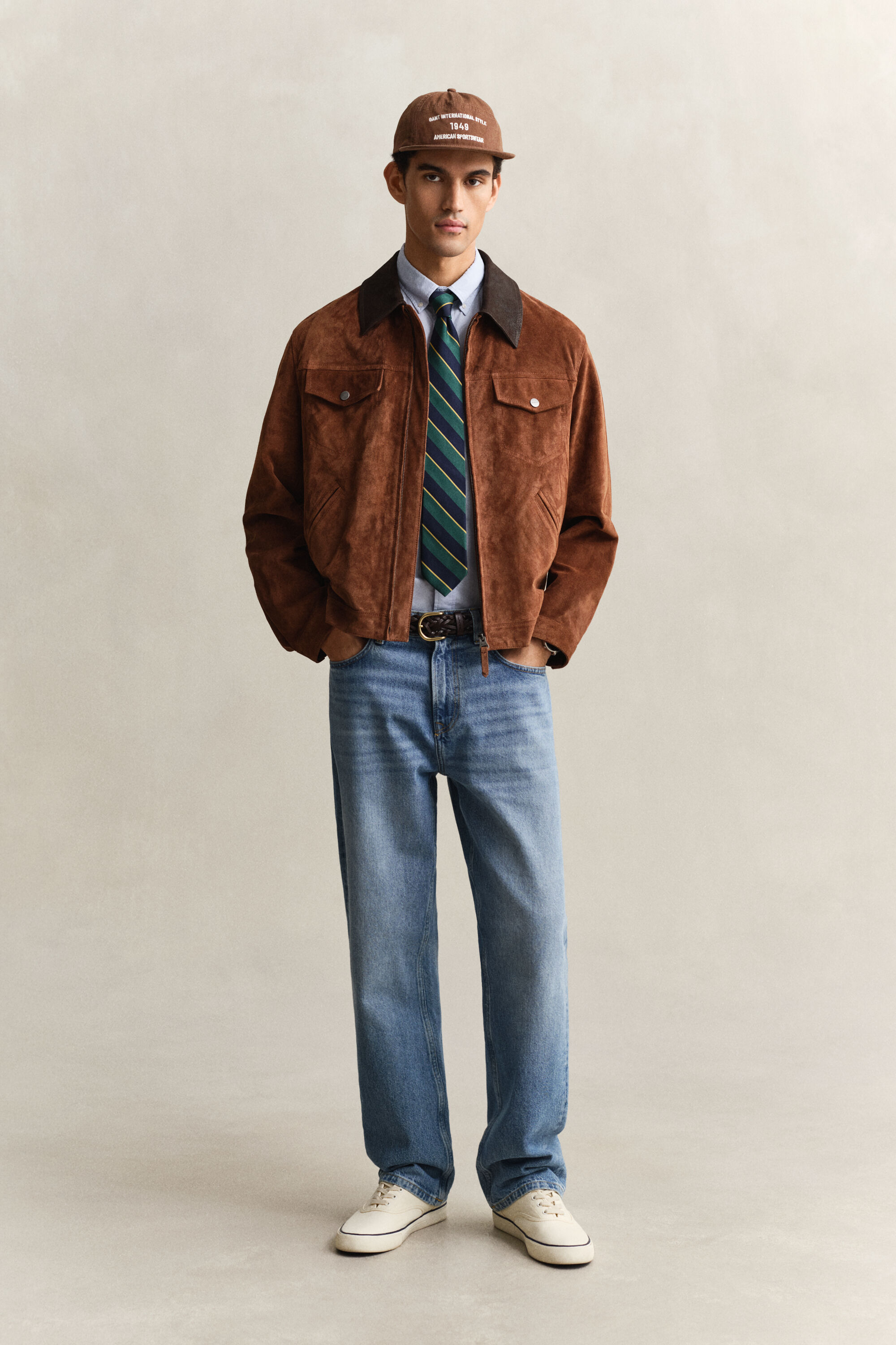 Chemise à manches courtes en popeline classique