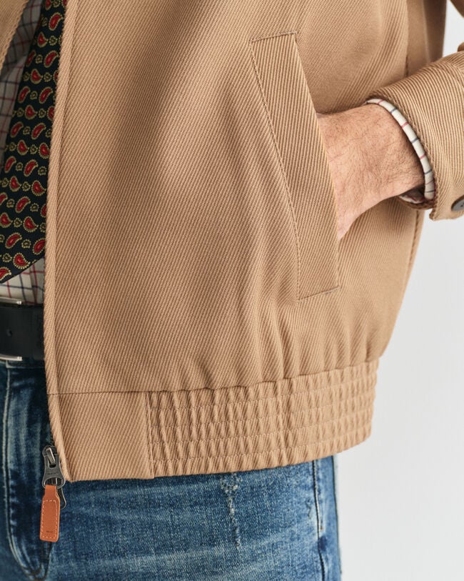 Harrington Jacke aus Wollgemisch