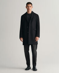Tailored Fit Klassischer Woll Topcoat