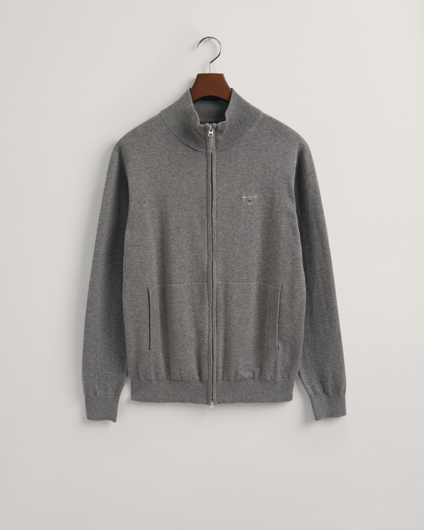 Classic Strickjacke aus Baumwolle mit Rei&szlig;verschluss