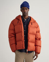 Glänzende Puffer Jacke