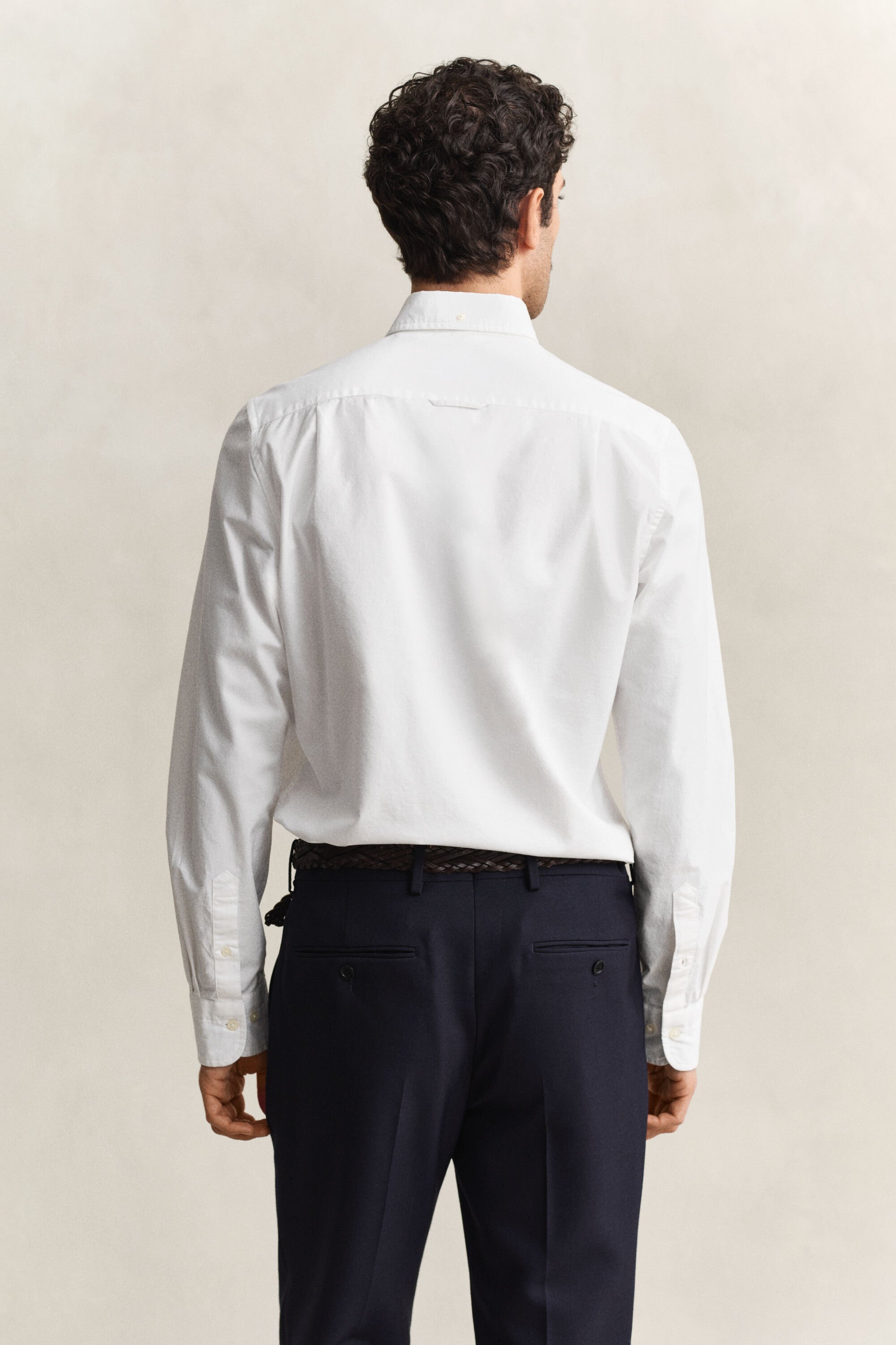 Chemise coupe slim en coton Oxford stretch