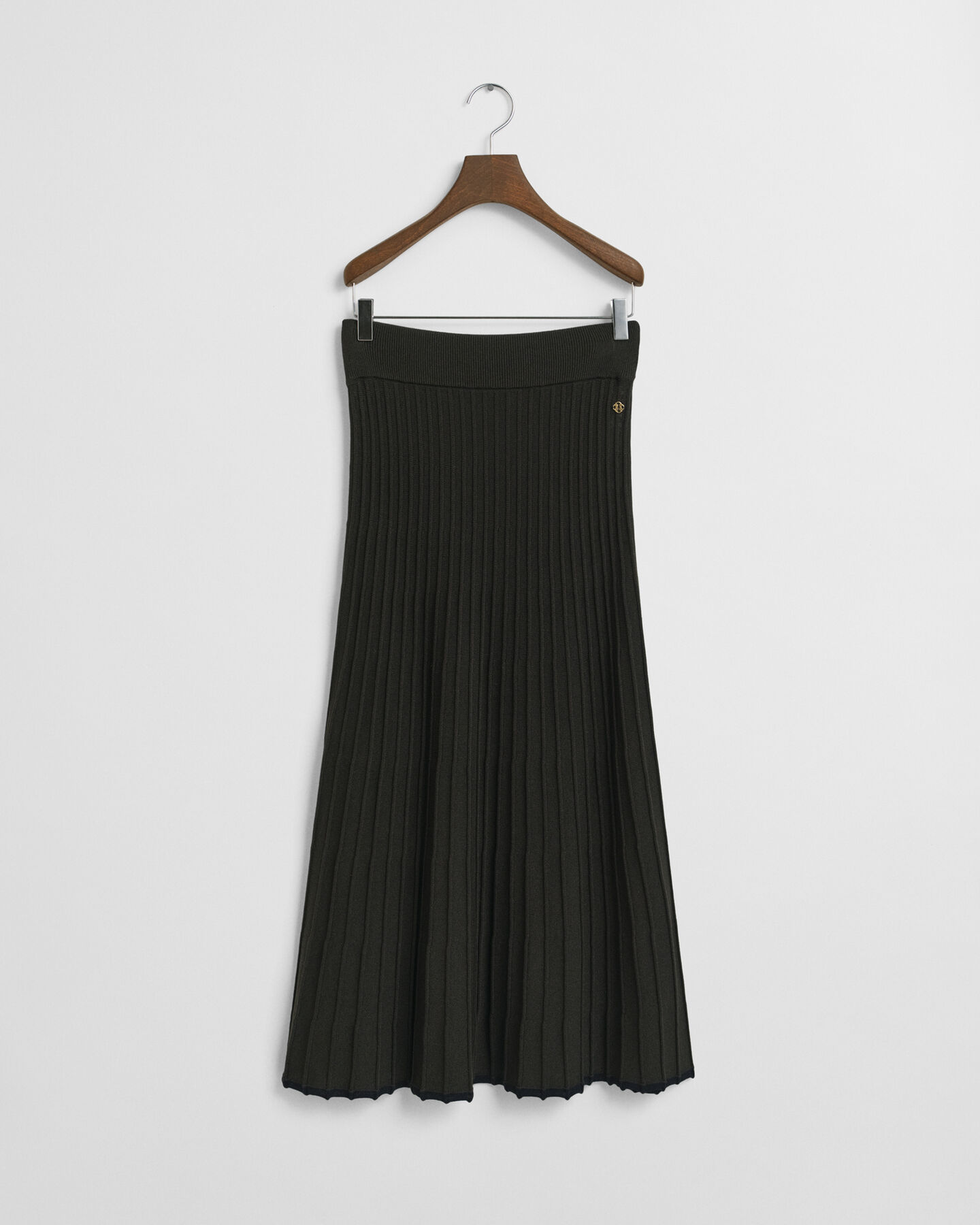 Gerippter Strickrock in Kontrastfarben